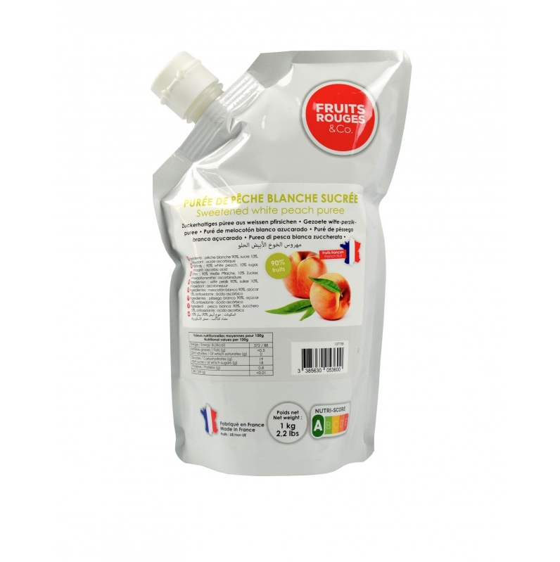 Fruits Rouge White Peach Puree - 1kg